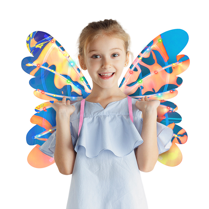 Крылья карнавальные 3688-M5 "Бабочка" на батарейках, в коробке