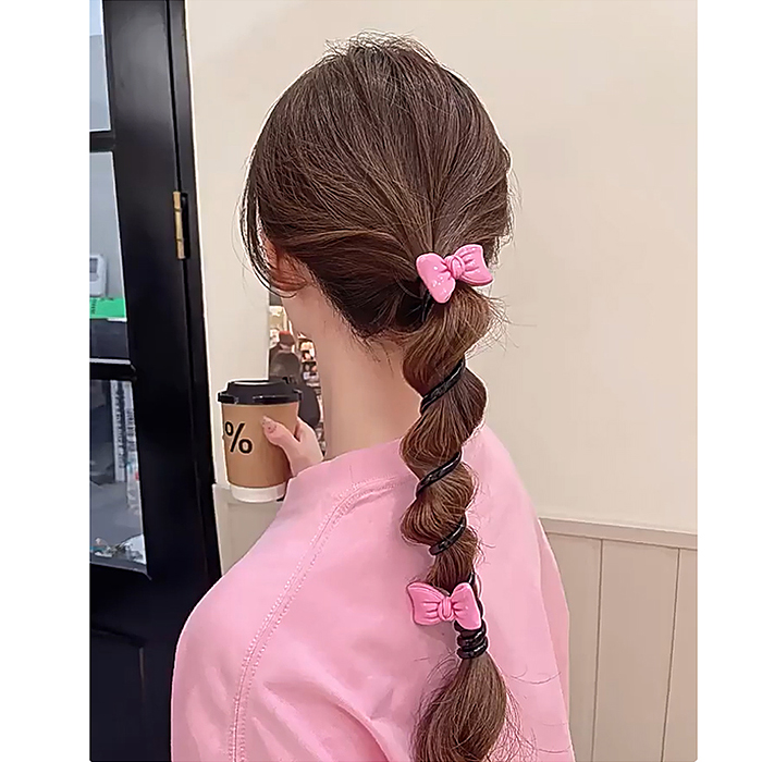 Набор заколок для волос 00-5246 "Бантик на пружинке" (2 шт)