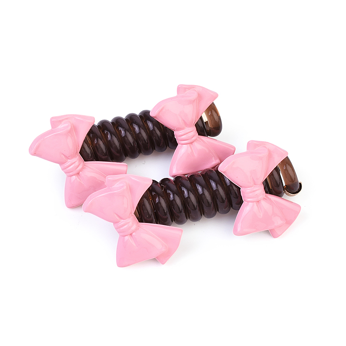 Набор заколок для волос 00-5246 "Бантик на пружинке" (2 шт)