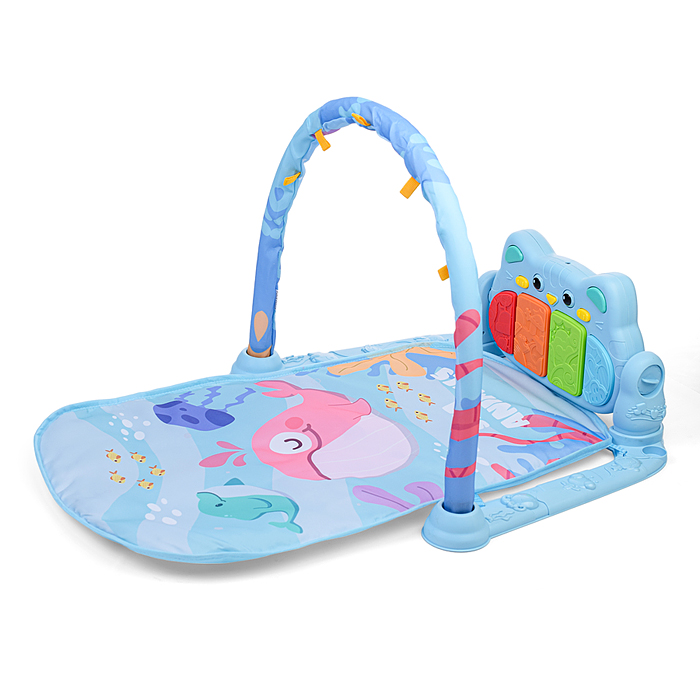 Коврик развивающий 368-8A "Happy growth" голубой, в коробке