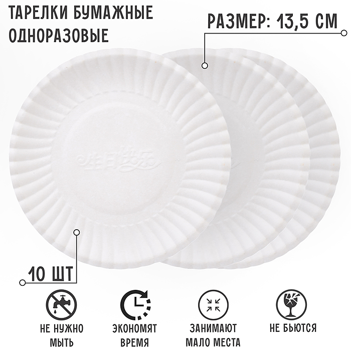 Фото к товару Набор посуды одноразовой 00-4924 "Семейный" (10 тарелок + 10 вилок + 1 нож) Набор посуды одноразовой 00-4924 "Семейный" (10 тарелок + 10 вилок + 1 нож)