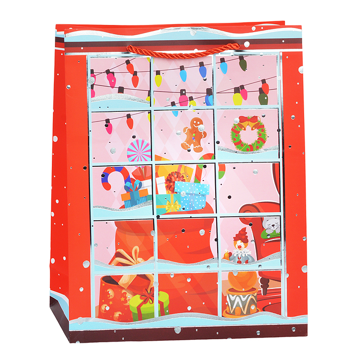 Пакет подарочный 00-4808 "Новогодняя история" 26*32*10см.