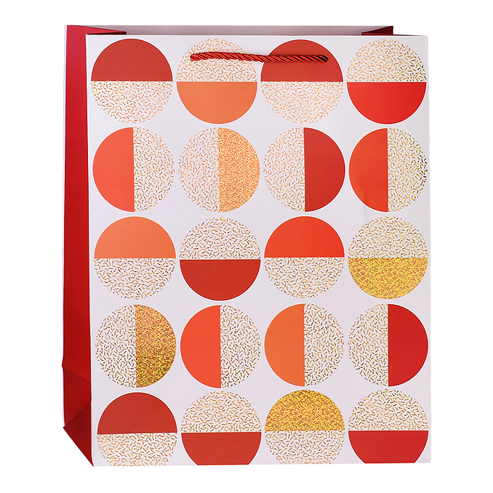 Пакет подарочный 00-4868 "Блестящие шары" 26*10*32см.