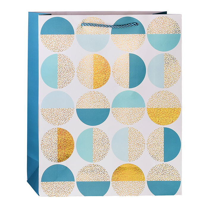 Пакет подарочный 00-4868 "Блестящие шары" 26*10*32см.