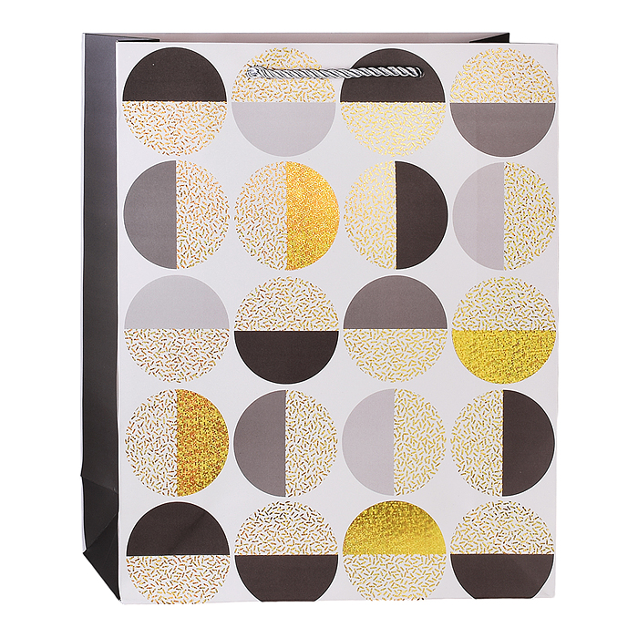 Пакет подарочный 00-4868 "Блестящие шары" 26*10*32см.