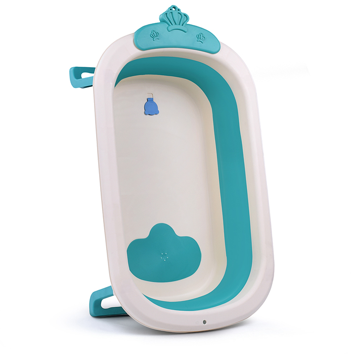 Фото к товару Ванночка для купания 00-4801 (цвет: белый/голубой) Ванночка для купания 00-4801 (цвет: белый/голубой)