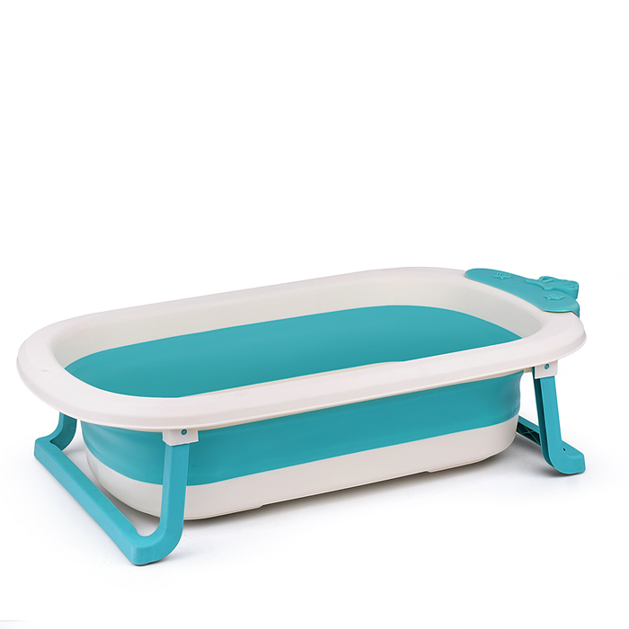 Фото к товару Ванночка для купания 00-4801 (цвет: белый/голубой) Ванночка для купания 00-4801 (цвет: белый/голубой)