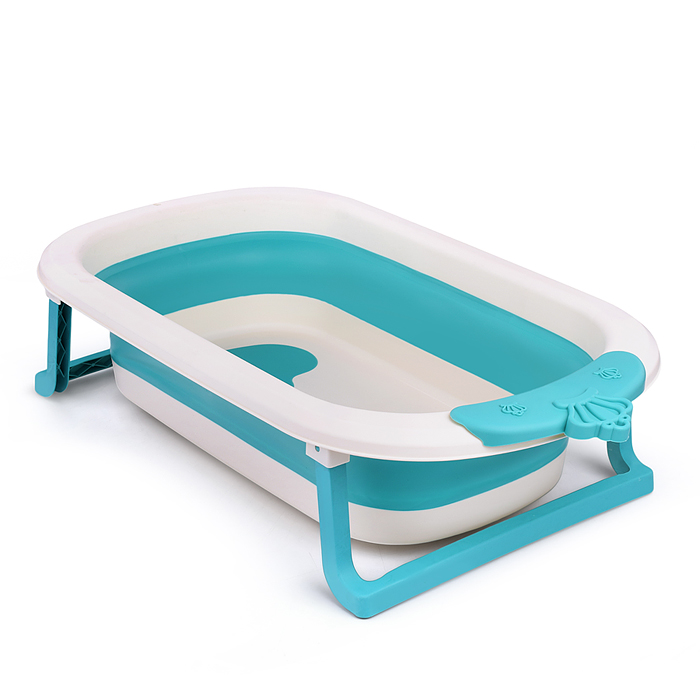 Фото к товару Ванночка для купания 00-4801 (цвет: белый/голубой) Ванночка для купания 00-4801 (цвет: белый/голубой)