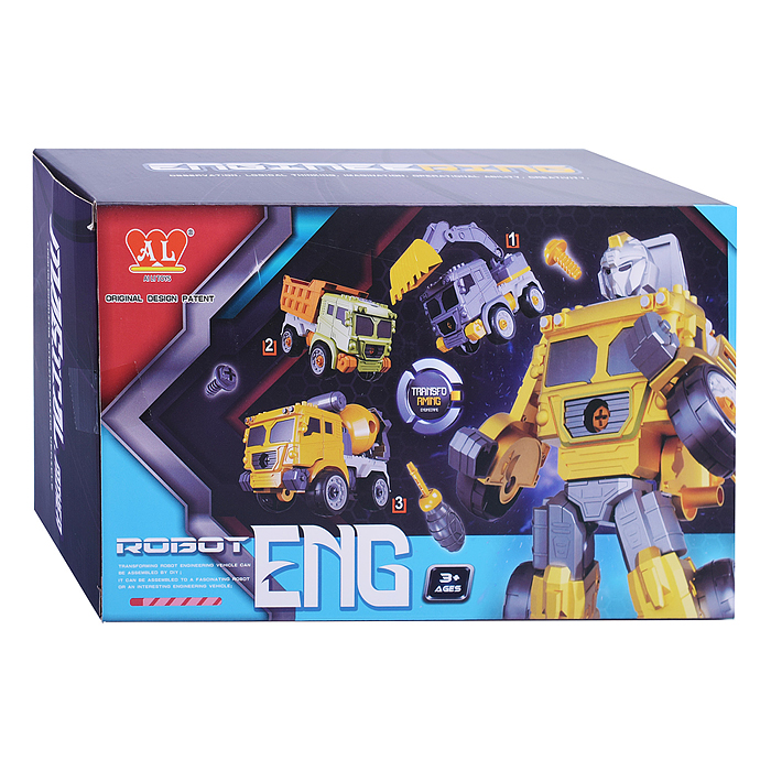 Конструктор AL13-C2 "Робот Майкл" трансформирующийся, с отверткой, в коробке