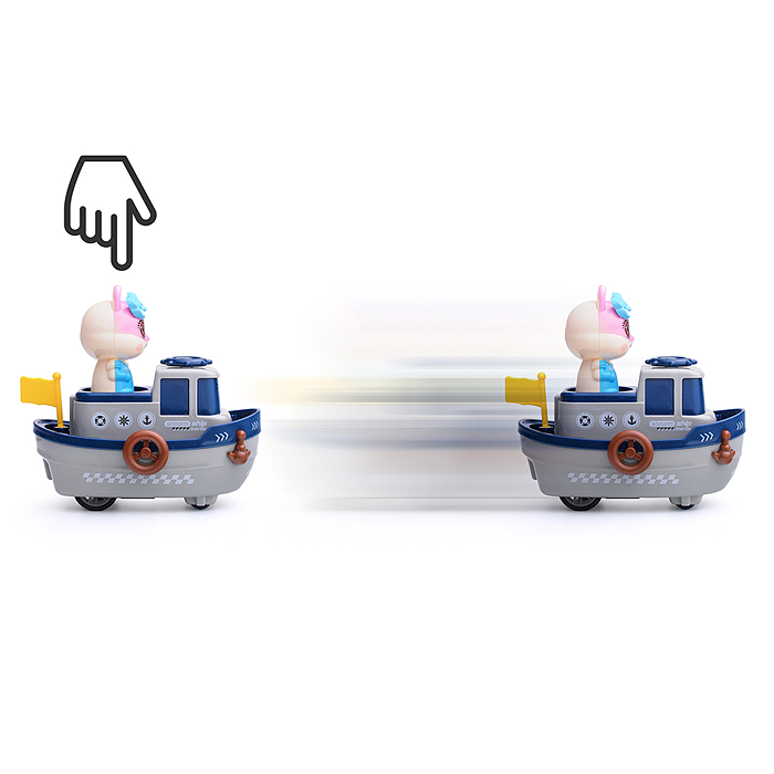 Катер 820-4 с кроликом, в ассортименте, в коробке