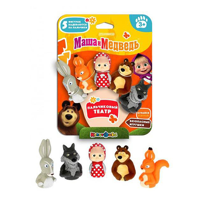 Игрушка для ванны "Маша и Медведь. Пальчиковый театр" Игрушка для ванны "Маша и Медведь. Пальчиковый театр"