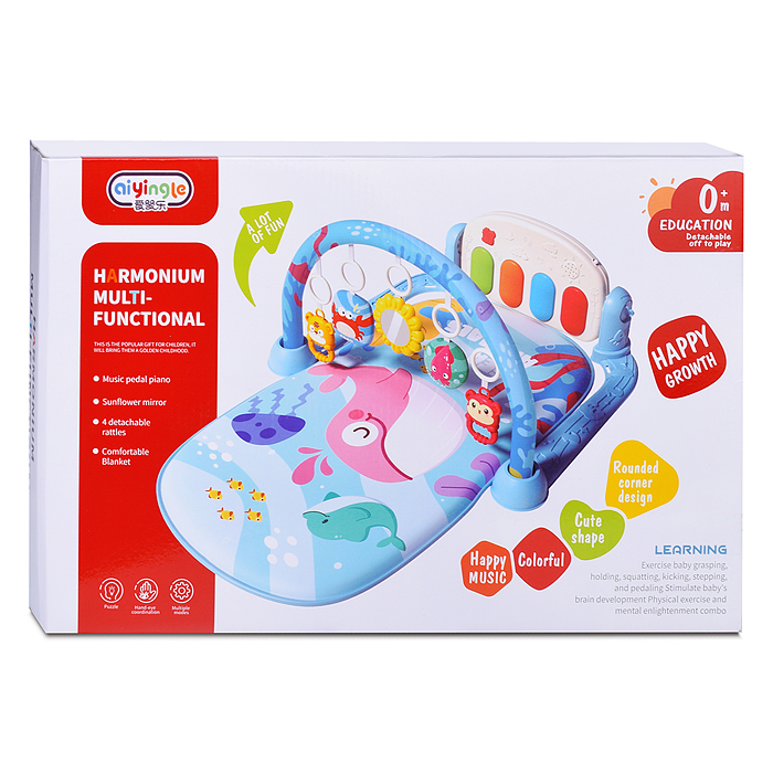 Коврик развивающий 668-220 "Морское приключение" с пианино, в коробке