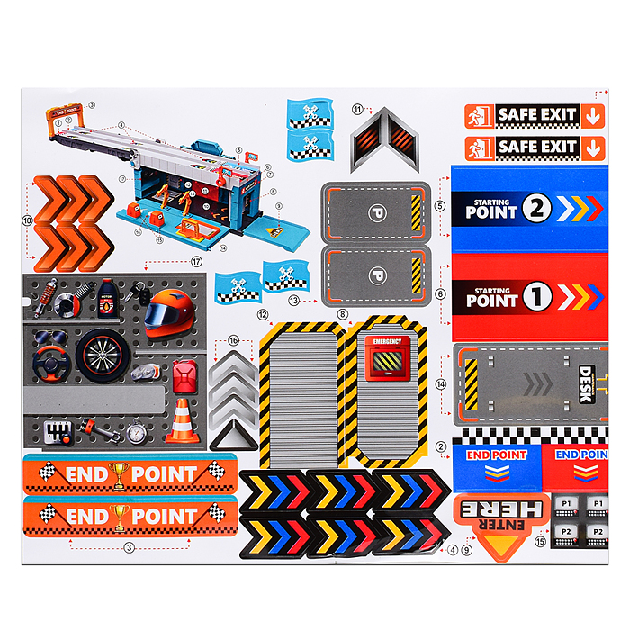 Парковка-трек MH-195 "Street convoy-1" в коробке