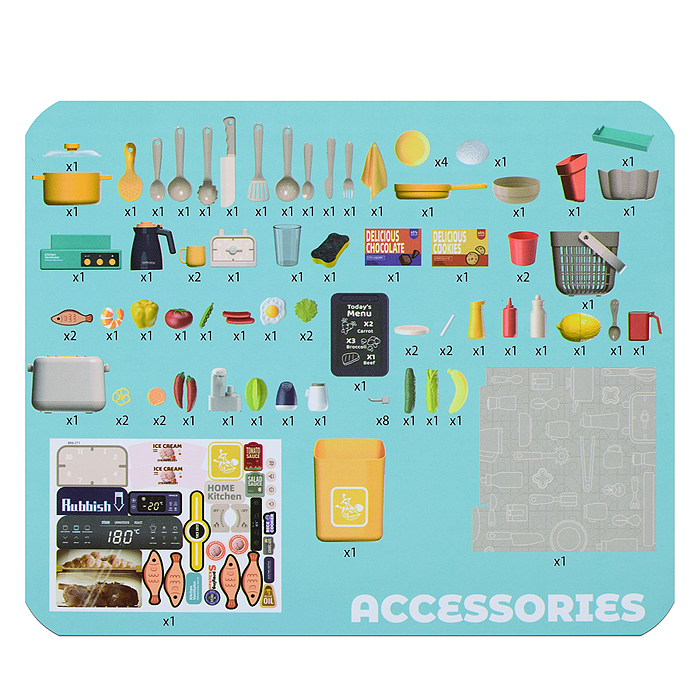 Игровой набор 889-271 "Кухня шефа" в коробке