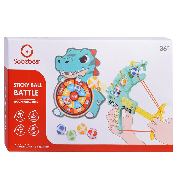 Набор "Арбалет с шариками" YL1022-36 с мишенью Дракон, в коробке