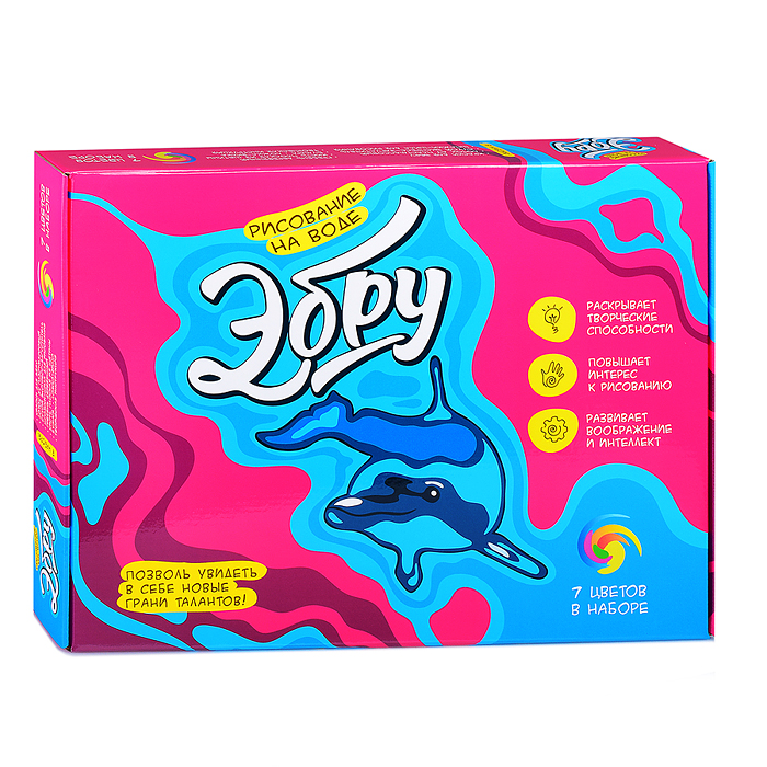Набор для рисования на воде Attivio Эбру 7цв 