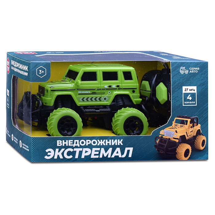 Машина BT0020-2 "Внедорожник Экстремал-2" р/у, 27 MHz, в коробке
