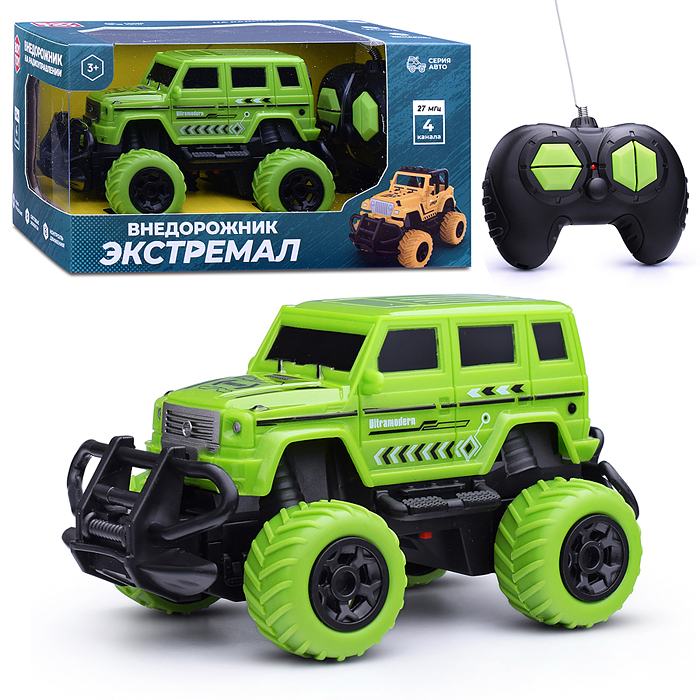 Машина BT0020-2 "Внедорожник Экстремал-2" р/у, 27 MHz, в коробке