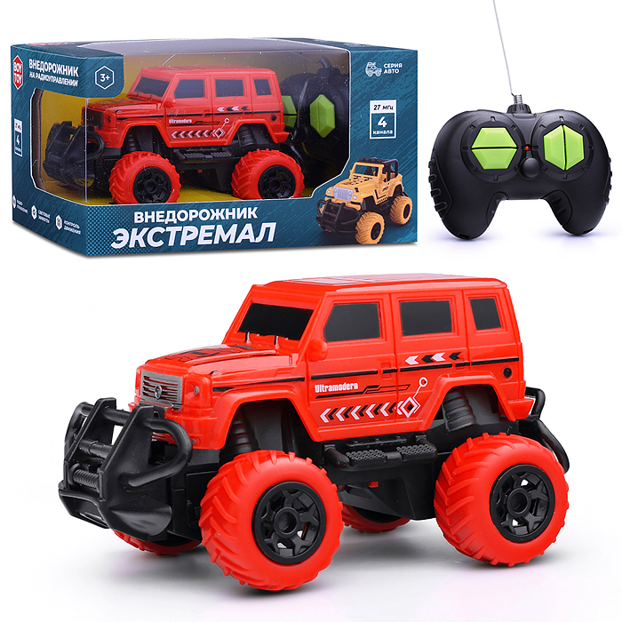 Машина BT0020-2 "Внедорожник Экстремал-2" р/у, 27 MHz, в коробке