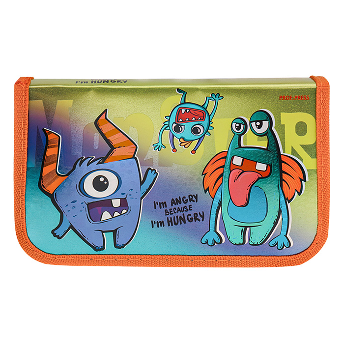 Фото к товару Пенал 1-секц, большой "Голодные монстрики" (190х115) Пенал 1-секц, большой "Голодные монстрики" (190х115)