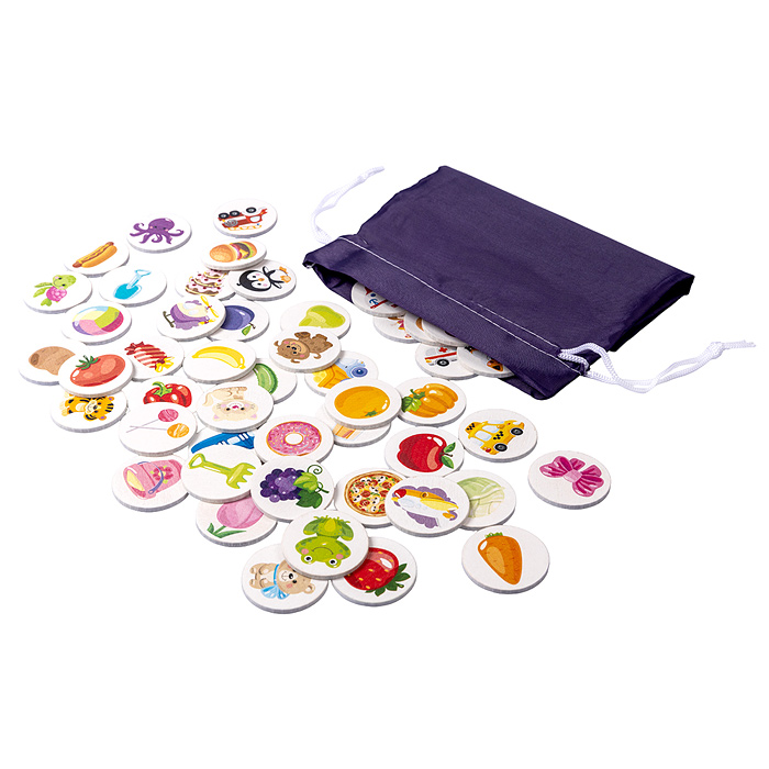 Лото с деревянными фишками "Для детей" Baby Toys