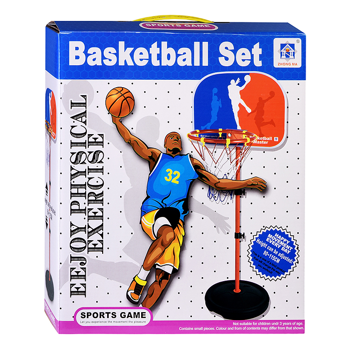 Фото к товару Баскетбол 67802 "Яркий бросок" (высота 115см) в коробке Баскетбол 67802 "Яркий бросок" (высота 115см) в коробке