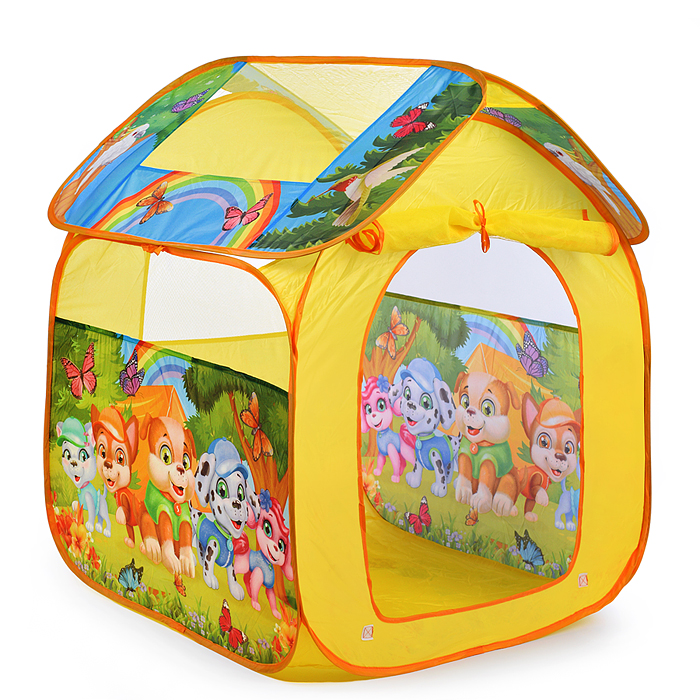 Фото к товару Палатка детская игровая "Щенки" 83х80х105см, в сумке Палатка детская игровая "Щенки" 83х80х105см, в сумке