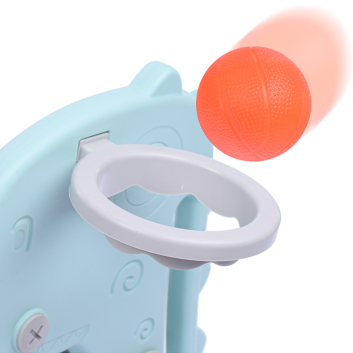 Горка детская UT0107 "Динозаврик" (цвет бирюзовый)