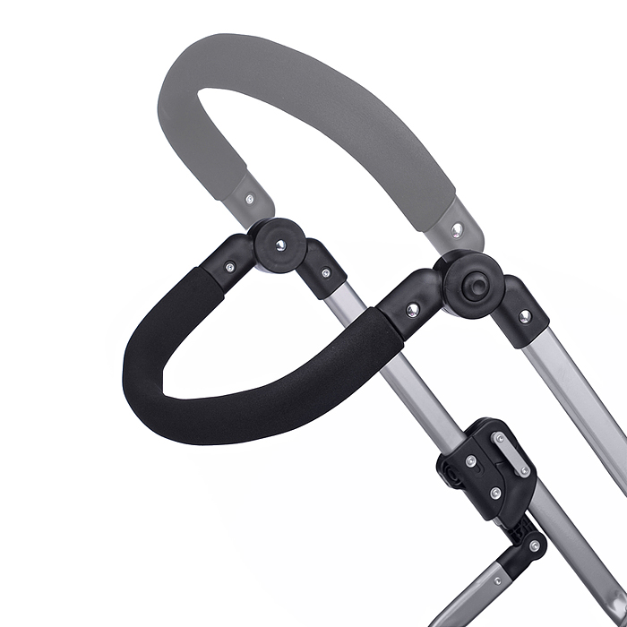 Коляска для кукол 9666 металлическая, цвет розово-бордовый