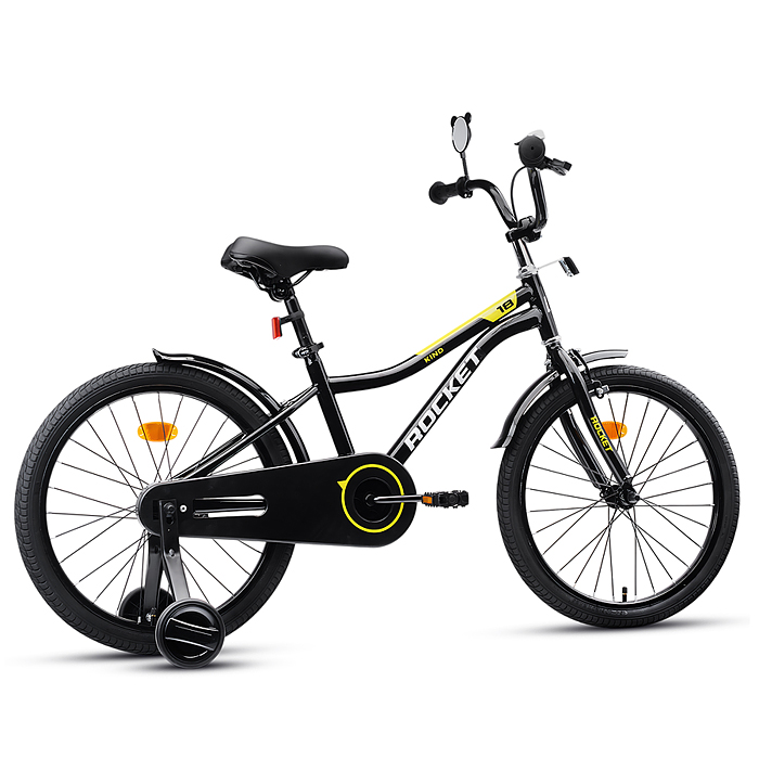 Фото к товару Велосипед 18" Rocket Kind, цвет черный Велосипед 18" Rocket Kind, цвет черный