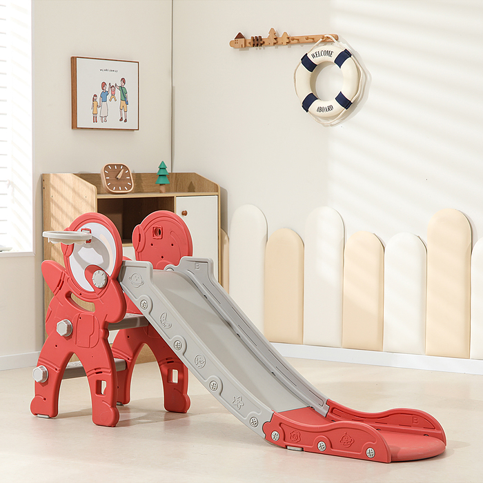 Горка детская UT0110 "Астронавт" (цвет красный)