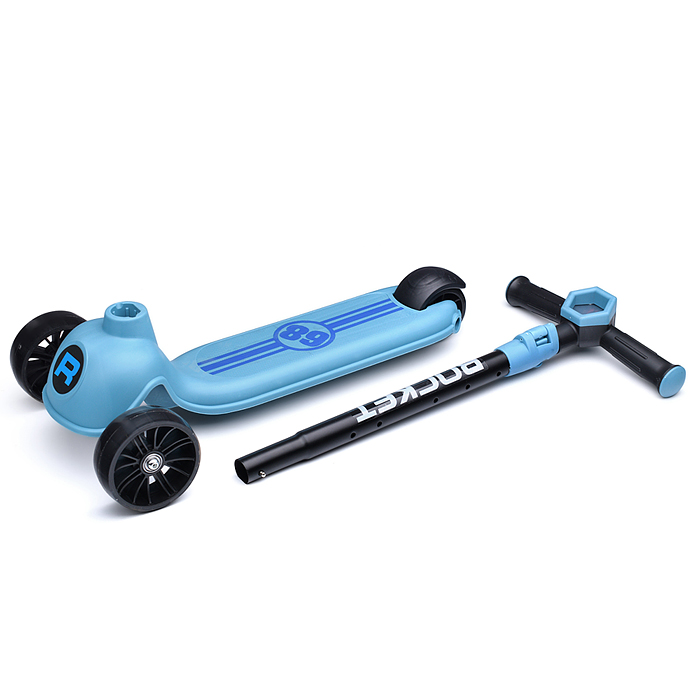 Самокат 3-х колесный ROCKET, синий