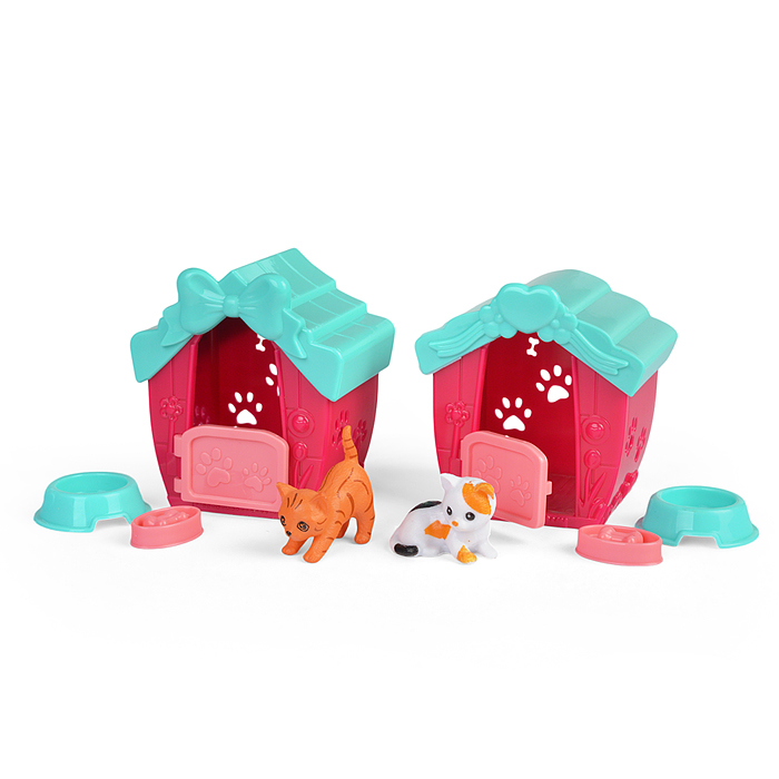 Фото к товару Набор питомцы 2401-5 "Мой котенок" с домиком, в коробке ( в ассортименте) Набор питомцы 2401-5 "Мой котенок" с домиком, в коробке ( в ассортименте)