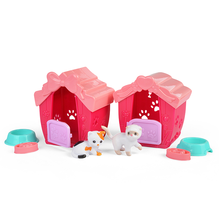 Фото к товару Набор питомцы 2401-5 "Мой котенок" с домиком, в коробке ( в ассортименте) Набор питомцы 2401-5 "Мой котенок" с домиком, в коробке ( в ассортименте)
