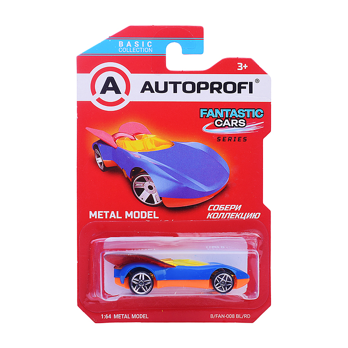 Машинка коллекционная 1:64, Серия Fantastic Cars, синий/красный Машинка коллекционная 1:64, Серия Fantastic Cars, синий/красный