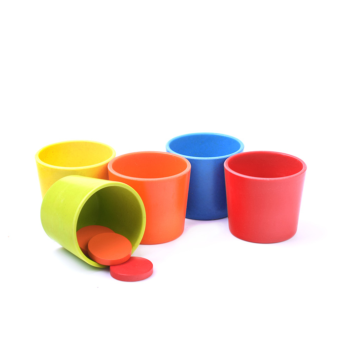 Игра развивающая D1548 "Цветные стаканчики" в коробке