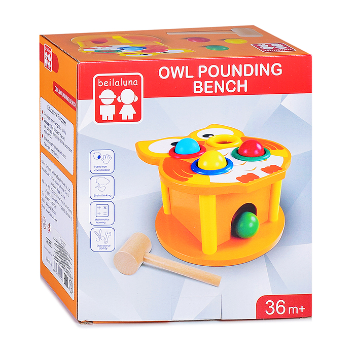 Стучалка D1560 "Сова" в коробке