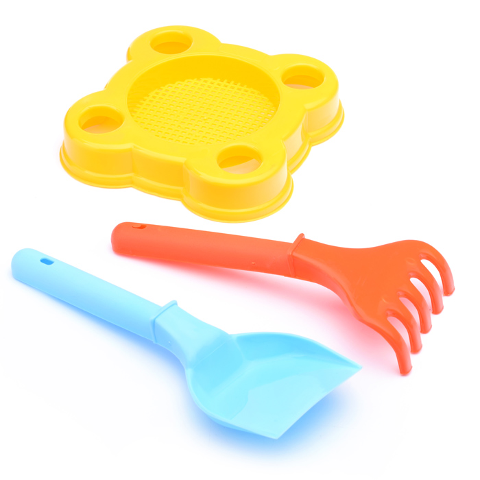 Фото к товару Песочный набор "Замок" 4 элемента Песочный набор "Замок" 4 элемента