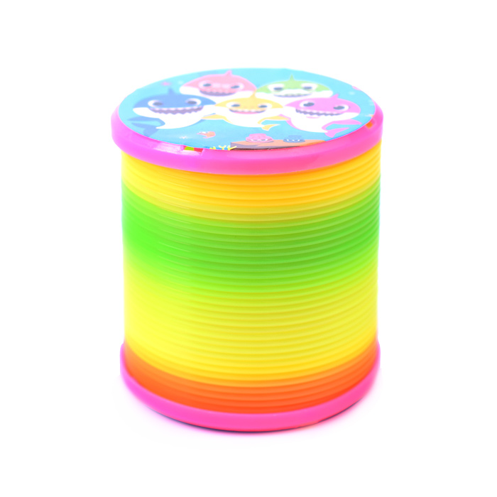 Пружинка-радуга A22-YW "Веселые акулы" в сетке