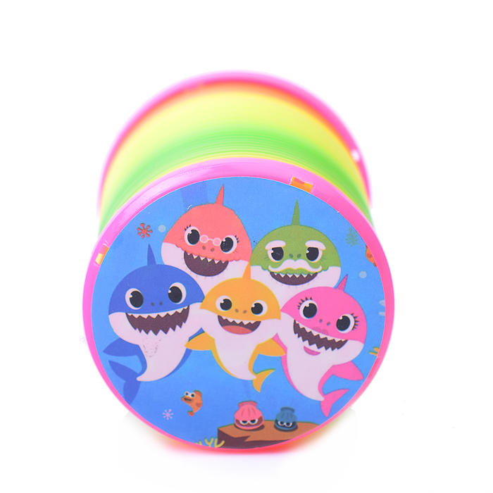 Пружинка-радуга A22-YW "Веселые акулы" в сетке