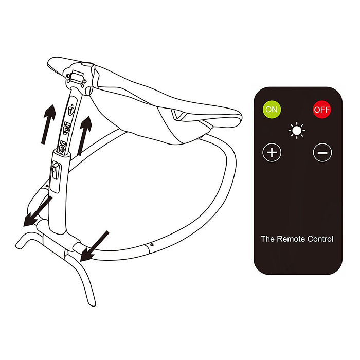 Шезлонг детский 69850 "Жирафик" в коробке