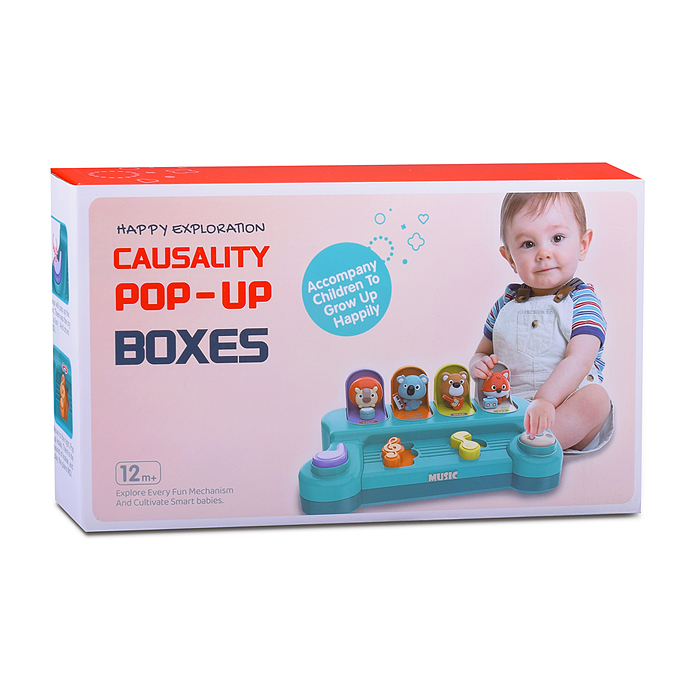 Развивающая игрушка BY304 "Зверята-музыканты" в коробке