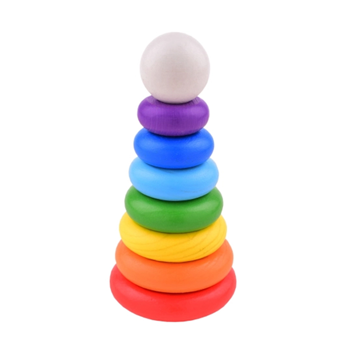 Развивающий набор "Пирамидка" "Радуга" (8 деталей)