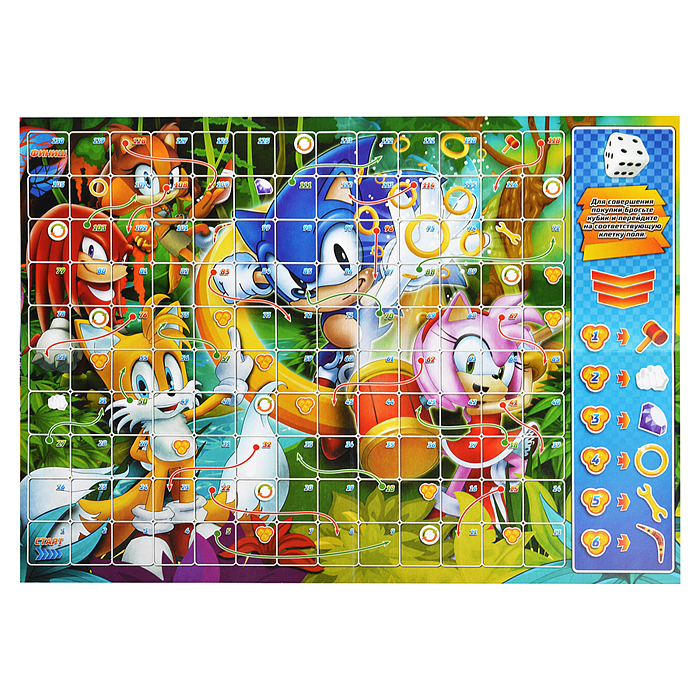 Настольная игра-ходилка "Большая гонка. Супер ёж"