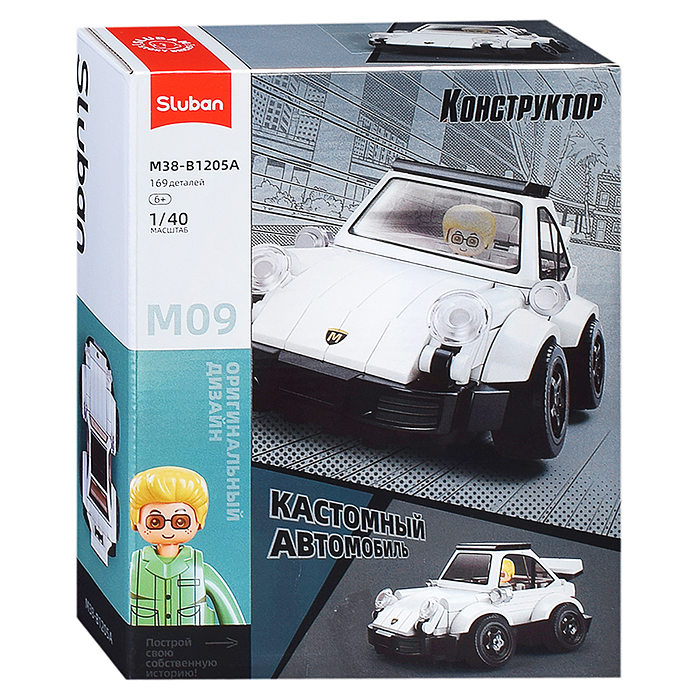 Конструктор M38-B1205 "Автомобиль" в коробке