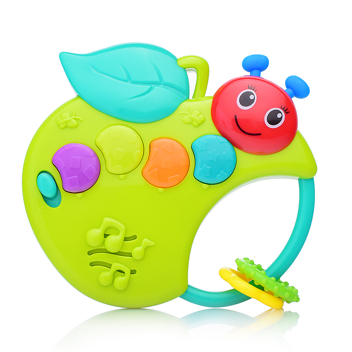 Погремушка Y0018 "Музыкальная гусеница" на листе