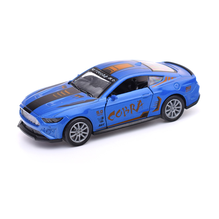 Машина металл K174B13 "Кобра" (свет, звук) в коробке