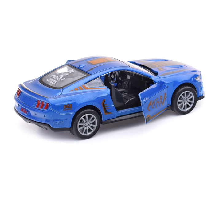 Машина металл K174B13 "Кобра" (свет, звук) в коробке