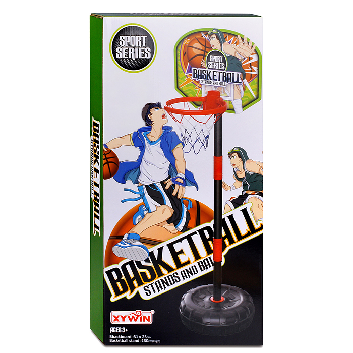 Фото к товару Стойка для баскетбола 9503 (высота 130 см , кольцо d- 19 см) в коробке Стойка для баскетбола 9503 (высота 130 см , кольцо d- 19 см) в коробке