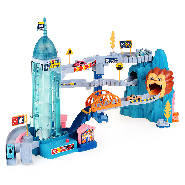 Фото к товару Паркинг-Трек 5503A "Лев" на батарейках, в коробке Паркинг-Трек 5503A "Лев" на батарейках, в коробке